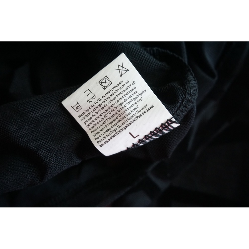 Avidlove Women Black Sheer Mesh Geometric Velvet Burnout Mock Neck Top NWT L - Picture 8 of 13